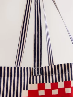 Print - Sardine Print 100% Cotton Shopper Bag*Next New