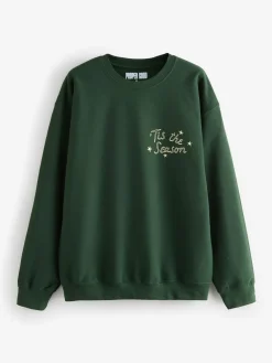 Christmas Cheese Board Back Graphic Sweatshirt*Proper Good Hot