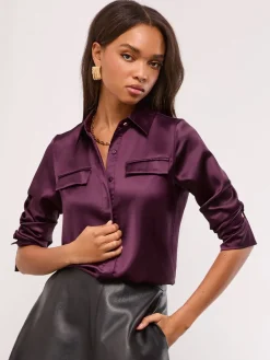 - - Satijnen overhemd*Lipsy Discount