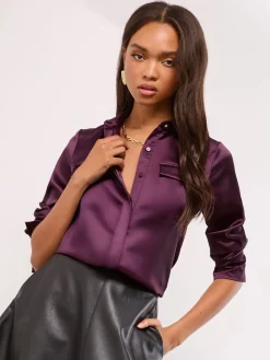 - - Satijnen overhemd*Lipsy Discount