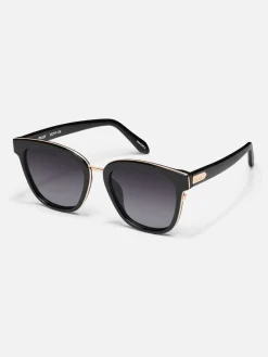 Act Natural Black Polarised Sunglasses*QUAY New