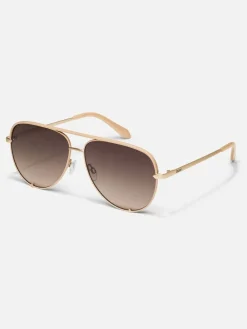 Extra Large Cream High Key Sunglasses*QUAY