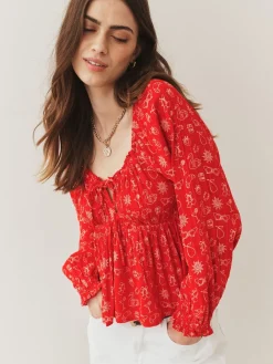 - Long Sleeve Milkmaid Top*Next Clearance