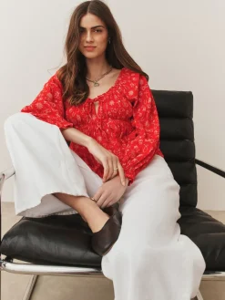 - Long Sleeve Milkmaid Top*Next Clearance