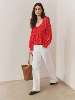 - Long Sleeve Milkmaid Top*Next Clearance