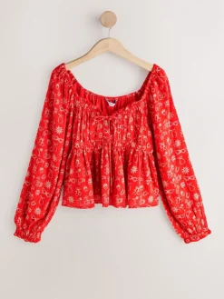 - Long Sleeve Milkmaid Top*Next Clearance