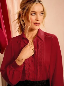 - overhemd met knopen en lange mouwen*Love & Roses Discount