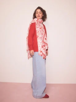 Red Valentine Patchwork - Lichte sjaal*Next