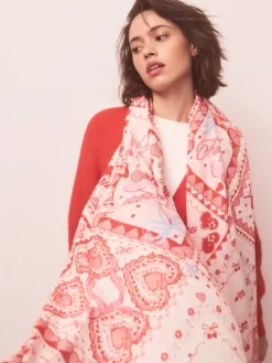 Red Valentine Patchwork - Lichte sjaal*Next