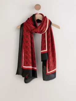 Red/Black Swirl - Lichte sjaal*Next Discount