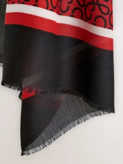 Red/Black Swirl - Lichte sjaal*Next Discount