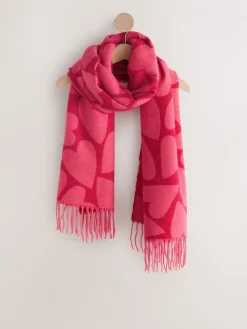Red/Pink Heart Print - Halfzware sjaal*Next Hot