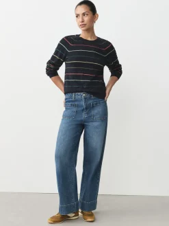 Regenboogstrepen - Soft Touch Ronde hals Katoen Rijke Trui*Next New