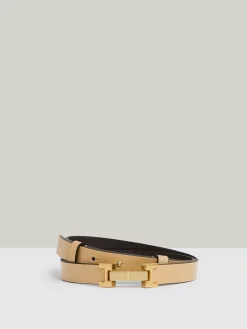 - Leren Hayley riem met vierkant scharnier*Reiss