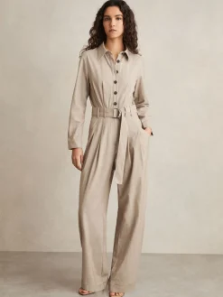 Abigail Tailored Jumpsuit met Wijde Pijpen*Reiss