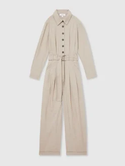 Abigail Tailored Jumpsuit met Wijde Pijpen*Reiss