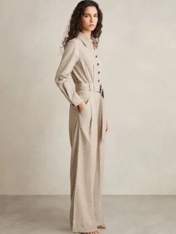 Abigail Tailored Jumpsuit met Wijde Pijpen*Reiss