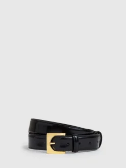 Belinda Leather Square-Buckle Belt*Reiss Online
