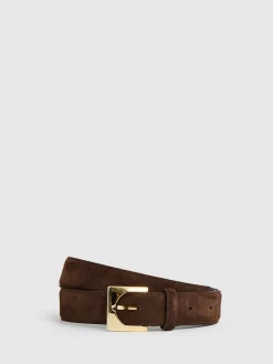 Belinda Suede Square-Buckle Belt*Reiss Sale