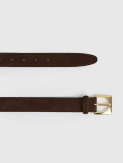 Belinda Suede Square-Buckle Belt*Reiss Sale