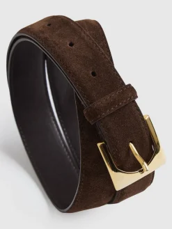 Belinda Suede Square-Buckle Belt*Reiss Sale