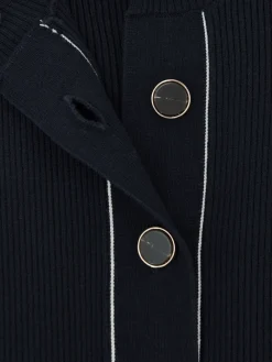 Charlie Contrast-Stitch Knitted Midi Dress*Reiss Discount