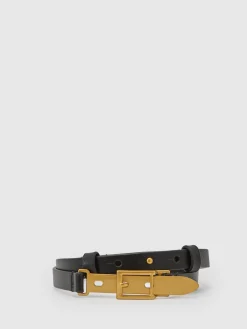 Cora Leather Buckle-Hardware Belt*Reiss New