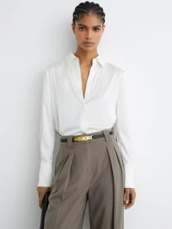 Cora Leather Buckle-Hardware Belt*Reiss New