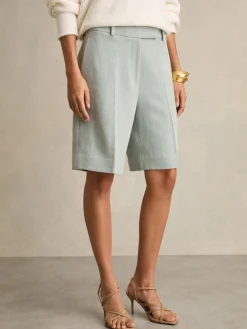 Dalora - Tailored bermudashort met linnen*Reiss Hot