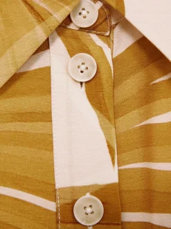 Harri Palm Print Belted Playsuit*Reiss New