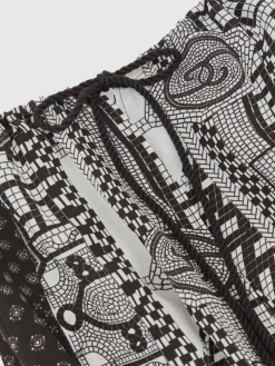 Inara Scarf-Print Wide-Leg Jumpsuit*Reiss Online