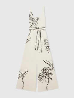 Kinsley | NYBG Floral-Print Jumpsuit*Reiss