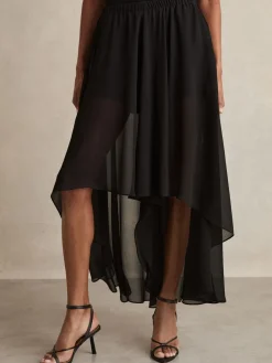 Lucie doorschijnende high-low short met bovenlaag*Reiss