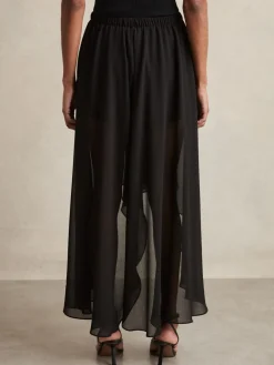 Lucie doorschijnende high-low short met bovenlaag*Reiss