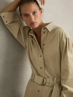 Mara katoenen corduroy Jumpsuits met toelopende pijpen en stretchy*Reiss Online