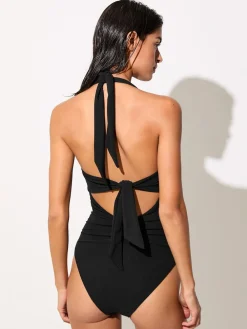 Marta Cut-Out Halter-Neck Swimsuit*Reiss Outlet