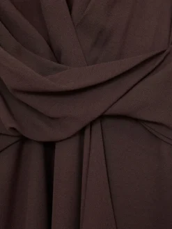 Mira Wrap-Front Drape Midi Dress with Wool*Reiss Best