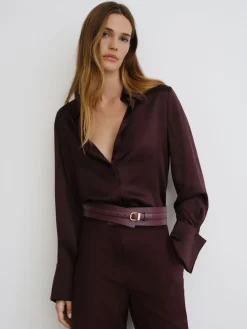 Odell Leather Double-Strap Corset Waist Belt*Reiss Online