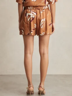 Sammie Short van keperstof met print*Reiss Clearance