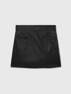 Seema Leather Welt Pocket Mini Skirt*Reiss Hot