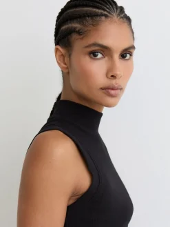 Simone Stretch-Cotton High-Neck Vest*Reiss Online