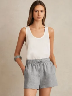Willow linnen Mix Shorts*Reiss Sale