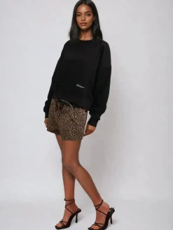 Maeva 100% Cotton Shorts In Mixed Leopard Print*Religion Outlet