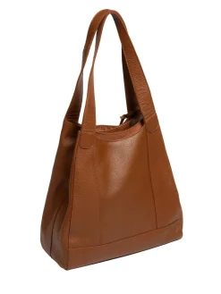 Rijk bruin - Colette leren handtas*Pure Luxuries London Online