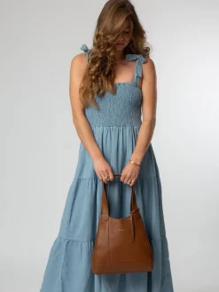 Rijk bruin - Colette leren handtas*Pure Luxuries London Online