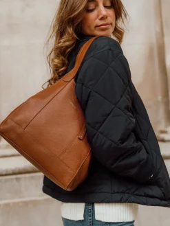 Rijk bruin - Colette leren handtas*Pure Luxuries London Online