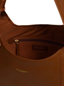Rijk bruin - Pure Luxuries - Leren London Nina schoudertas*Pure Luxuries London Discount