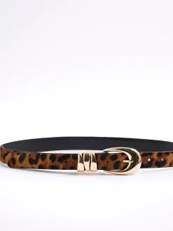 Leopard Print Triple Keeper Belt*River Island Hot