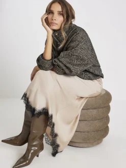 Satin Skirt With Lace*River Island Outlet