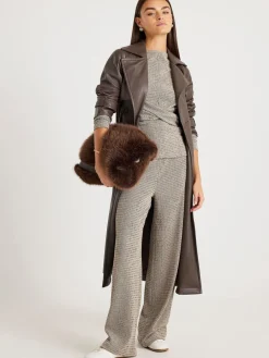 Texture Wide Leg Relaxed Bottoms*River Island Online